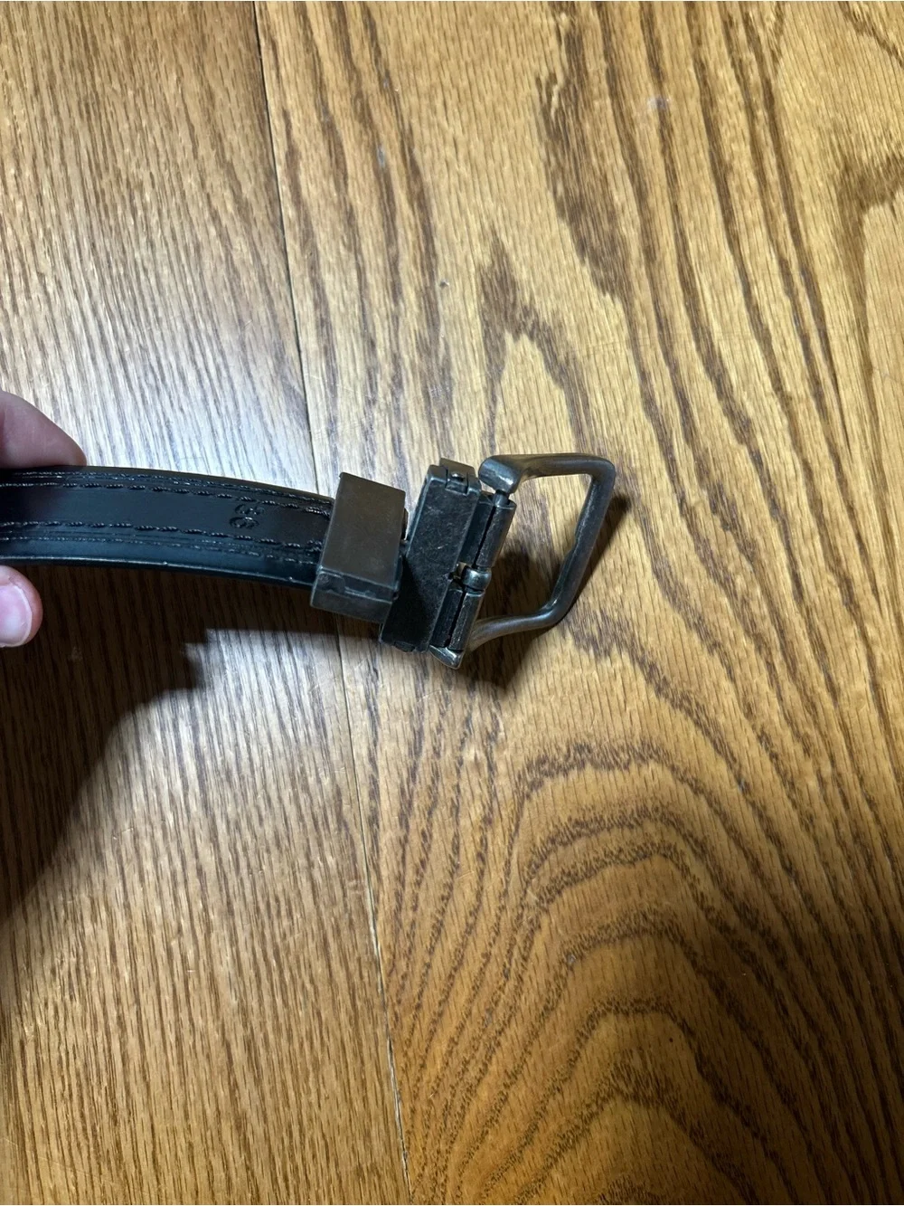 Classic Reversible Black/Brown  Belt with Metal Buckle 36